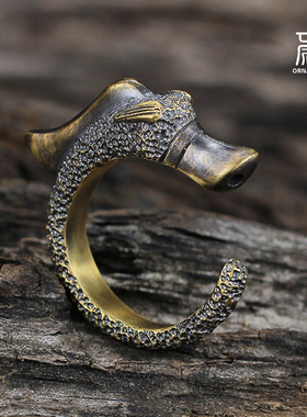 原创手工纯银男女款复古戒指环