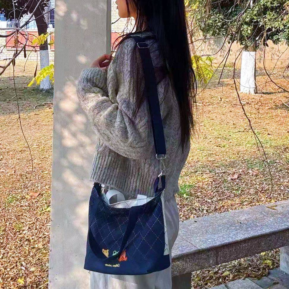 大家的养分原创双面双层单肩斜挎帆布包,淘宝优惠券,粉丝福利购,淘宝优惠卷