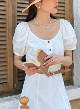 淡水珍珠项链+珍珠耳钉套装