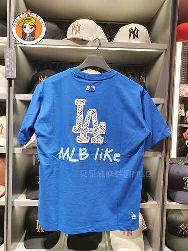 韩国MLB正品新款涂鸦印花短袖男女同款宽松T恤情侣半袖31TS15031 - 图3