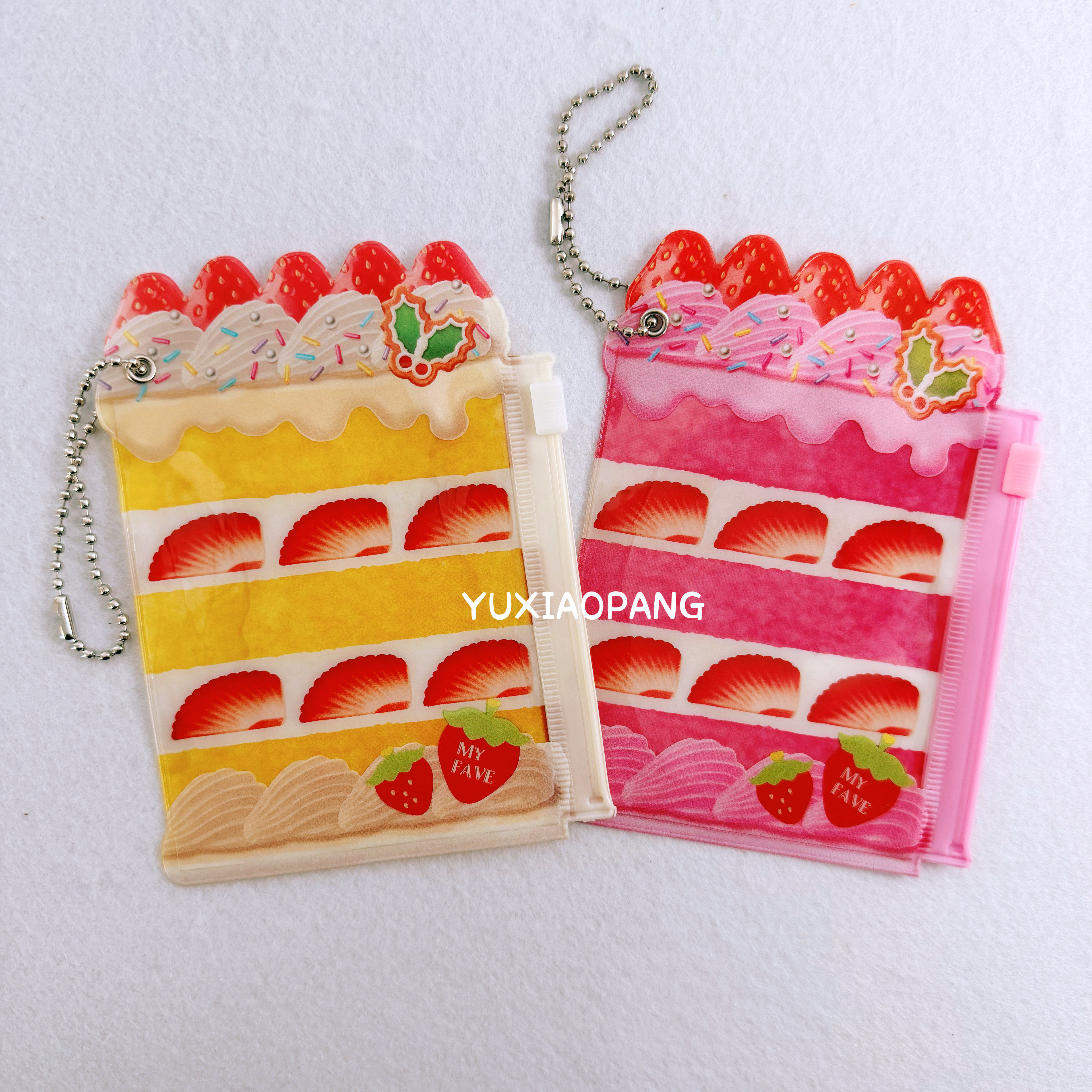 草莓蛋糕造型限定 日本 amifa限量PVC夹链袋挂件吧唧徽章保护收纳,淘宝优惠券,粉丝福利购,淘宝优惠卷