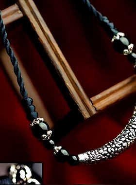 民族风藏银玛瑙锁骨链女气质项链