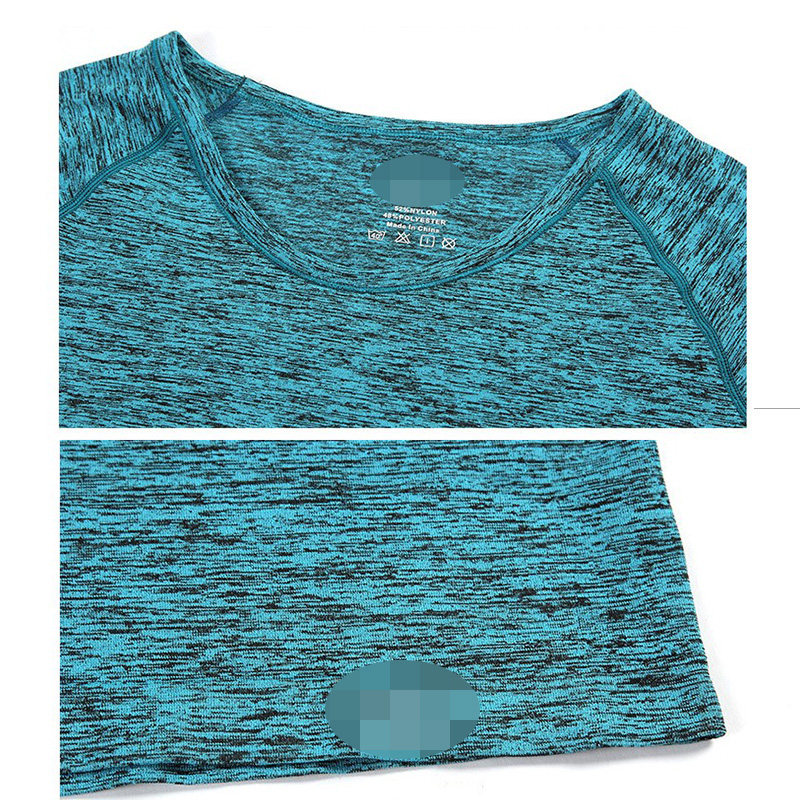 t恤女短袖瑜伽服速干运动训练跑步休闲夏季薄款段染圆领健身上衣