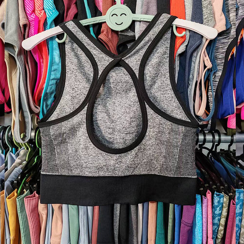 杂款断码清仓运动文胸罩工字背心细带大码减震速干瑜伽健身内衣女 - 图1