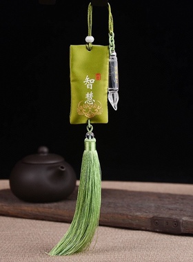 高净度天然白水晶文昌笔吊坠学生文昌塔挂件钥匙扣祝考研上岸礼物