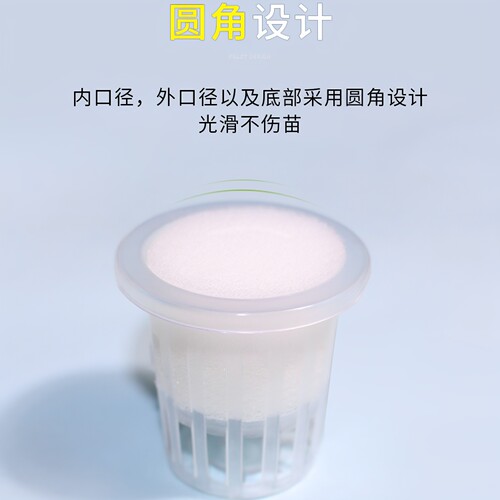 水培定植篮配套种植海绵无土栽培蔬菜设备管道配件水耕杯棉固根器 - 图0
