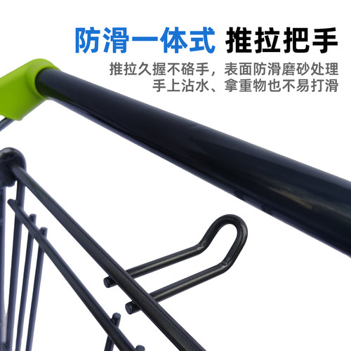 超市购物车商场手推车家用买菜车物业推车理货车便利店大号手推车 - 图1
