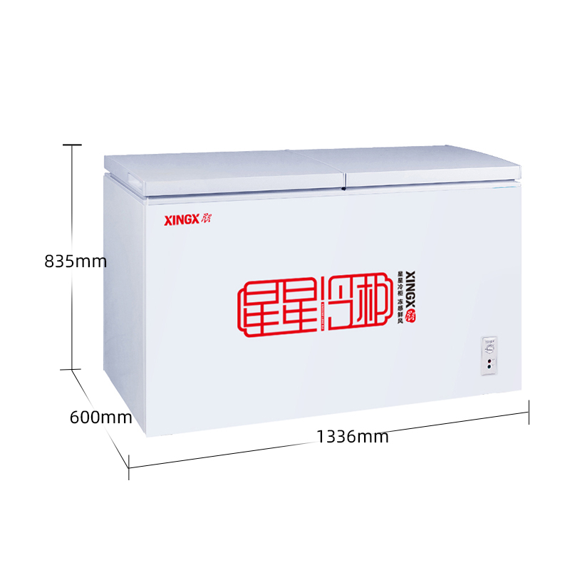XINGX/星星 BCD-315JE 双箱顶开 商用大容卧式双温节能 冷柜冰柜 - 图2