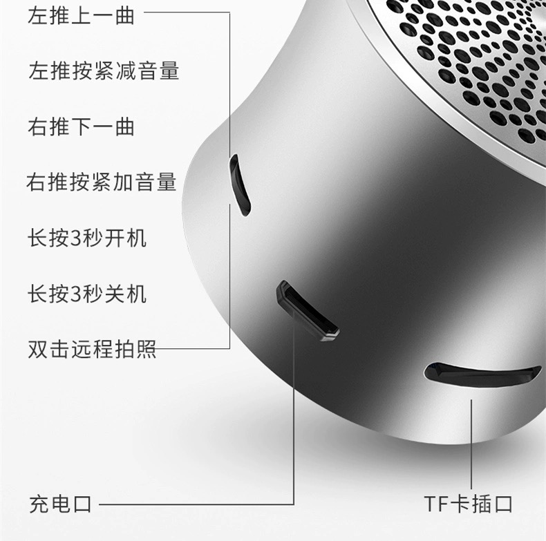 EWA/音为爱 A104无线蓝牙音响户外便携式插卡音箱迷你低音小钢炮 - 图3