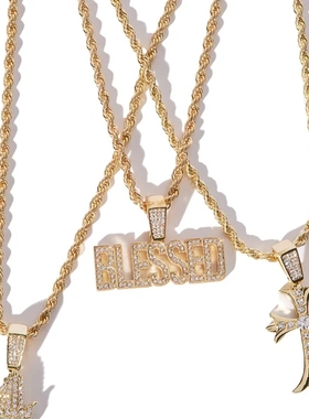 美女当家英国代购直邮2025新款3个装时尚INS超火休闲男士礼物项链