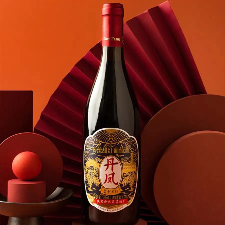丹凤传统甜红葡萄酒单支750ml盒装特选甜美柔和陕西老字号酒厂 - 图0