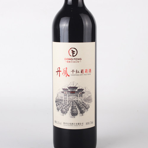 陕西丹凤葡萄酒东凤酒庄干红赤霞珠蛇龙珠混酿6支装国产红酒整箱 - 图1