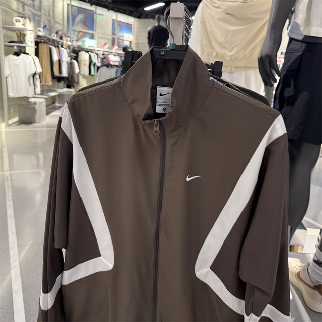 Counter ແທ້ຂອງ NIKE Nike ກິລາບາດເຈັບແລະຜູ້ຊາຍ stitching woven basketball jacket top IM3355-004