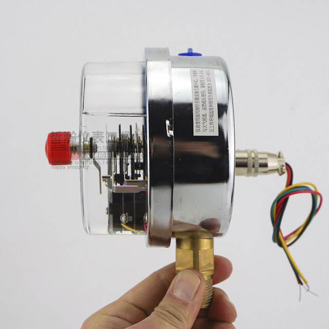 Hongqipian anti-shock hydraulic hydraulic electrical contact pressure gauge