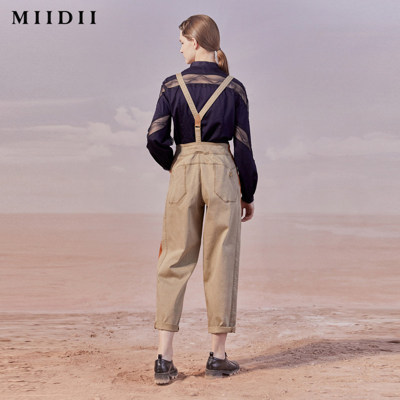 【商场同款】miidii /谜底20秋背带裤 谜底牛仔裤
