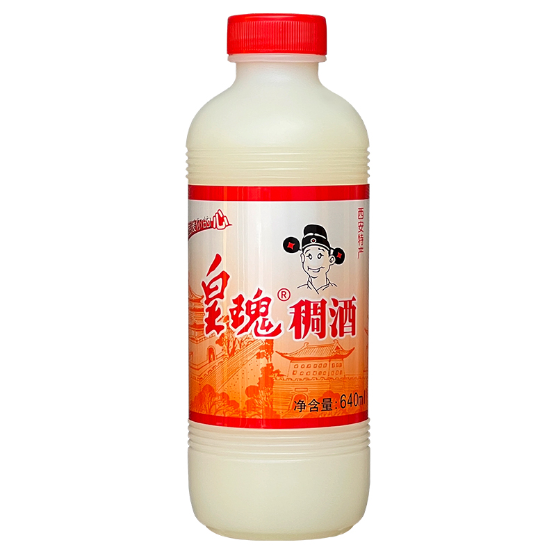 陕西特产西安皇瑰稠酒640ml*6瓶桂花糯月子甜米酒瓶装微醺醪糟酒-图3