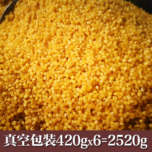 【羊粪种植】米脂黄小米农家自产2025新小黄米 杂粮粥陕北月子米 - 图2