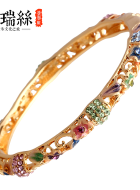 学生韩版百搭玫瑰金不掉色手环