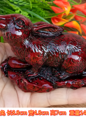 十二生肖牛马木车内羊属相摆件