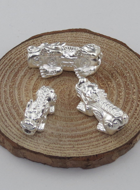 纯银招财福字貔貅手链