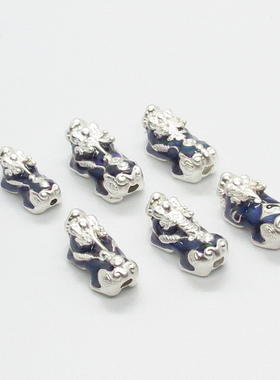 纯银招财男女款福字变色貔貅手链