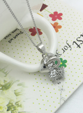 项链十二生肖本命年金银镂空吊坠