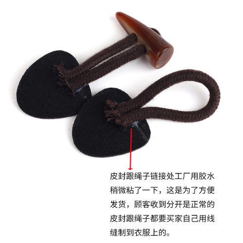 高档树脂牛角纽扣 荔枝纹皮革时尚毛衣毛呢大衣风衣羊角扣子 对扣 - 图1