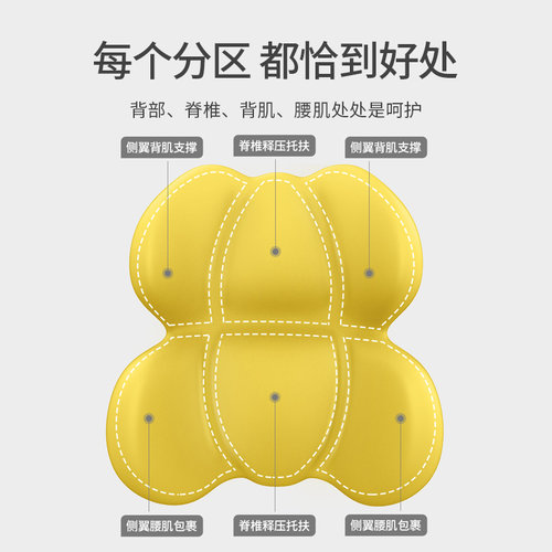 佳奥久坐护腰支撑靠垫办公室记忆棉腰靠办公椅子汽车座椅靠背腰垫 - 图0