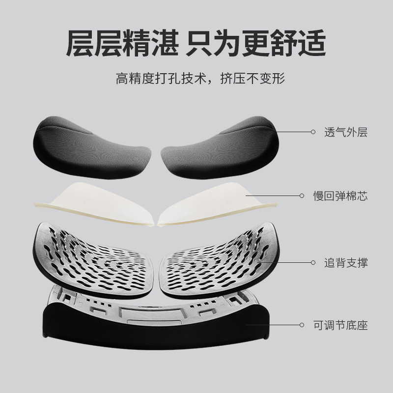 佳奥人体工学腰垫腰部支撑护腰靠垫办公室汽车腰靠久坐座椅靠背垫,淘宝优惠券,粉丝福利购,淘宝优惠卷