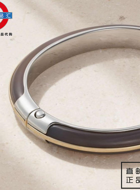 英伦代购 1女新款BY PARIAH 14K黄金纯银钻石玛瑙手镯（三条装）