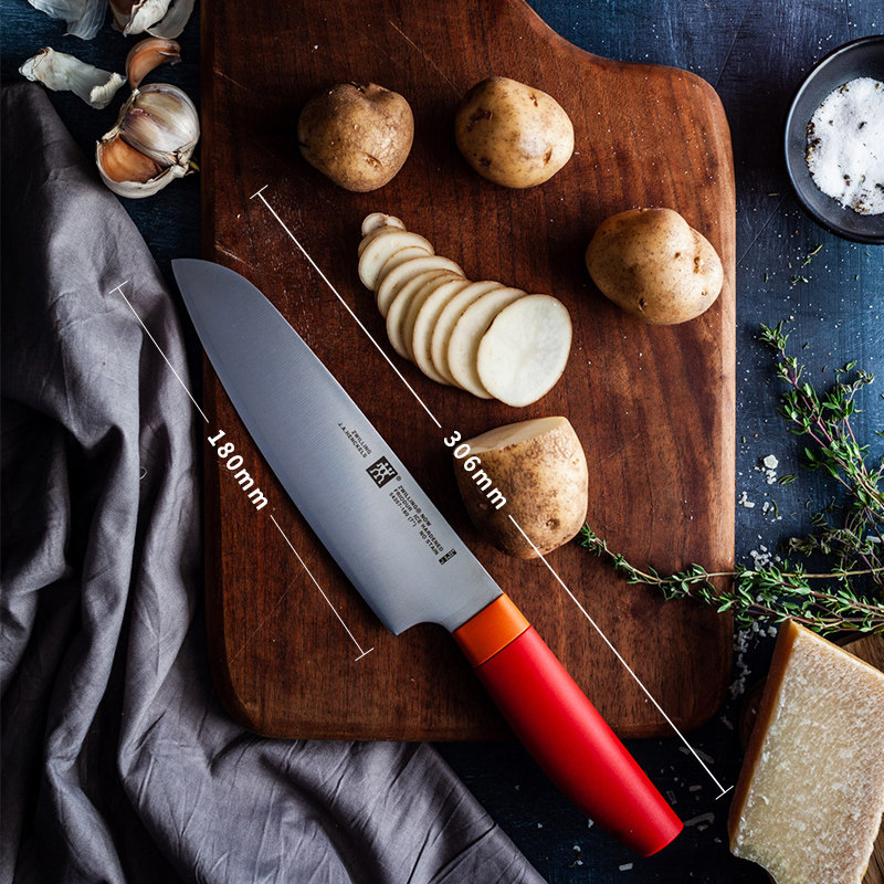 Zwilling 双立人 Now S系列 石榴红 18cm蔬菜刀 天猫优惠券折后￥89包邮（￥398-309）