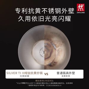 德国双立人0涂层不锈钢奶锅炖锅蒸锅含蒸格Silver银光系抗黄外壁