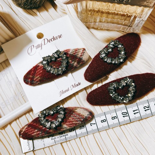 韩国进口东大门小香爱心锆石韩剧同款名媛少女心碎发夹边夹刘海夹 - 图3