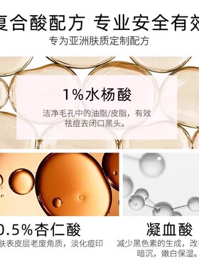 若美欣正品水杨酸棉片杏仁酸刷酸祛痘清洁控油去闭口角质黑头果酸