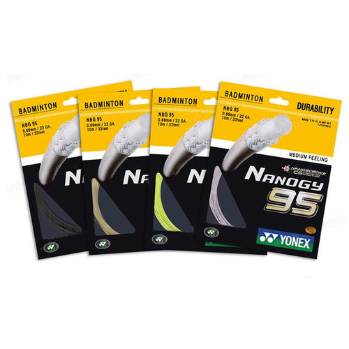 尤尼克斯YONEX羽毛拍线BG95网线耐打高弹力羽线耐久bg65 - 图0