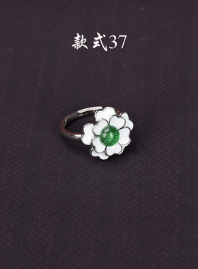 精品青瓷釉滴戒指日韩流行