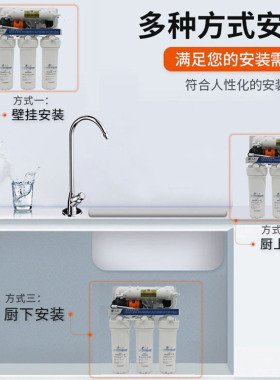 兰雀ro反渗透净水器家用厨房净水机直饮400G5级ro膜过滤纯水机