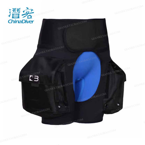 BestDive 潜水短裤技潜男女中性防寒双口袋深潜打底裤分体开档3mm - 图0