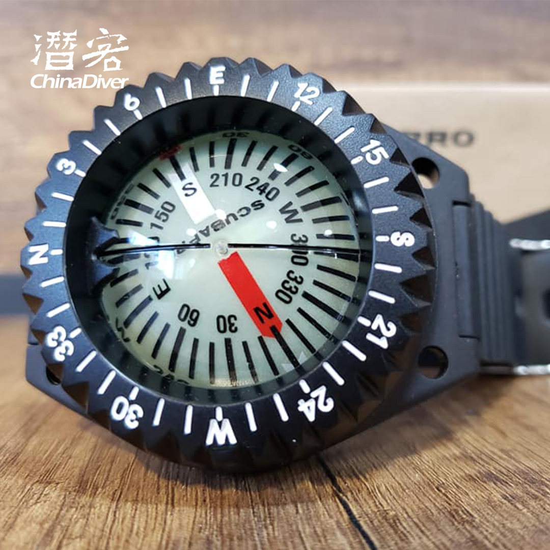 Scubapro Compass 手腕式指北针灵敏潜水指南针精准水底导航仪表 - 图0