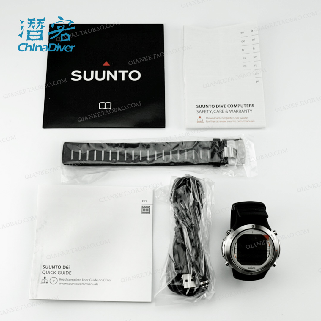 Suunto D6I Novo Zulu 颂拓专业潜水电脑表水肺深潜编织表带联保 - 图2