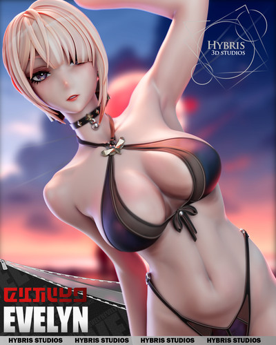 绝区零 伊芙琳(双姿势含支撑) Hybris版 已分件 3D模型Stl文件 - 图3