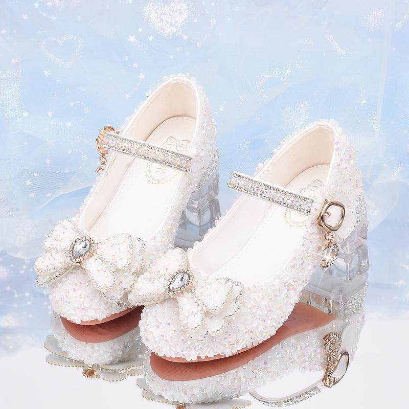 公主鞋女童单鞋配礼服演出鞋走秀模特花童鞋小香风儿童水晶鞋高跟,淘宝优惠券,粉丝福利购,淘宝优惠卷
