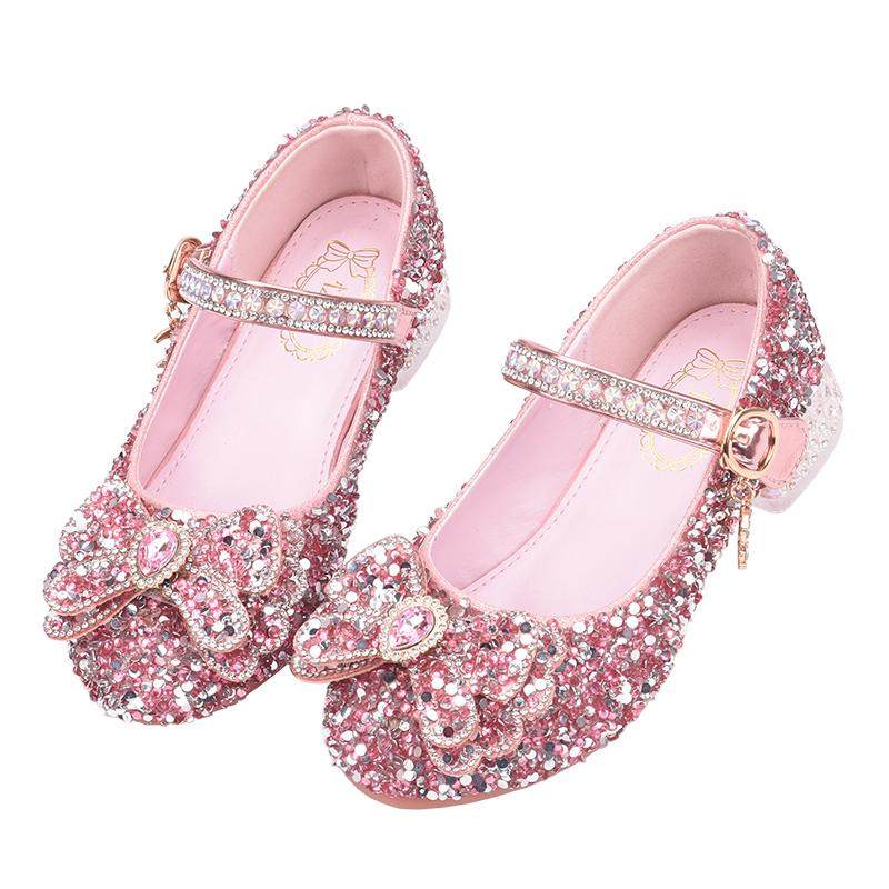 公主鞋女童单鞋配礼服演出鞋走秀模特花童鞋小香风儿童水晶鞋高跟,淘宝优惠券,粉丝福利购,淘宝优惠卷