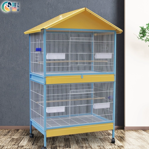 Yuedi Parrot Bird Cage 鹩 Абстеллальная кожа тигра большая универсальная крупная металлическая металлическая клетка Luxury 2000d