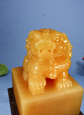 玉石祝福新中式电视柜玉雕印章