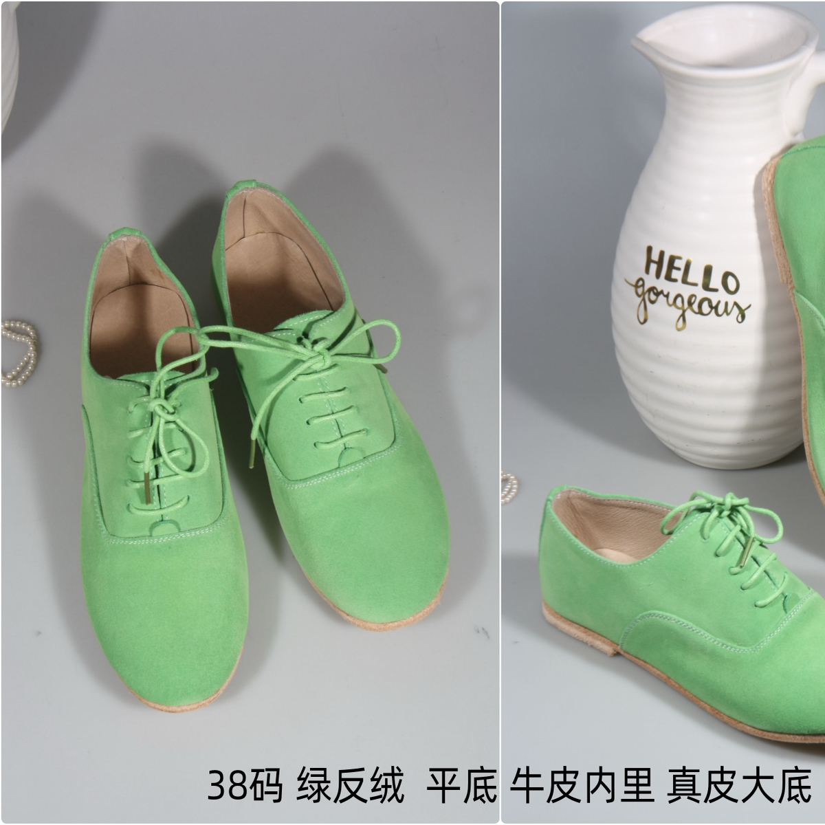 特价头层牛皮女鞋现货清仓摇摆舞鞋女鞋swing春秋镂空款33到37码 - 图0