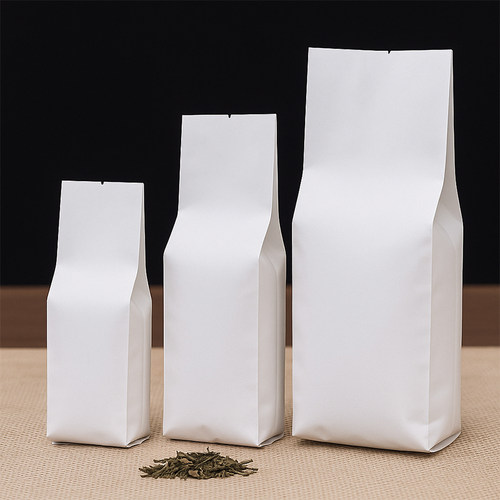 牛皮纸茶叶包装袋小泡袋锡纸铝箔分装袋 茶叶袋复古茶袋定制内袋 - 图3