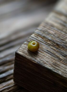 缅甸老坑翡翠a货三彩黄加绿手串鼓珠项链手链手工圆珠配饰配件