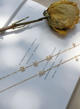 定制字母手链女送闺蜜生日礼物