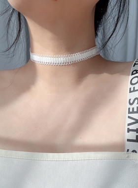 孙千同款弹力蕾丝颈链不掉色百搭